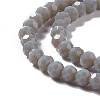 Faceted(32 Facets) Glass Beads Strands EGLA-J042-36B-15-3