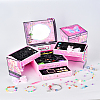 Children's DIY Treasure Jewelry Box AJEW-YWC0001-08-1