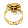 304 Stainless Steel Enamel Open Cuff Rings for Women RJEW-F166-48G-02-3