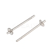 Tarnish Resistant 304 Stainless Steel Post Stud Earring Findings STAS-R063-41-2