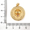 Brass Micro Pave Cubic Zirconia Pendants KK-U076-05G-4