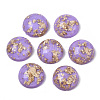 Glitter Translucent Resin Cabochons X-RESI-S364-43A-A05-2