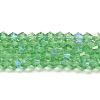 Transparent Electroplate Glass Beads Strands LS-GLAA-F029-4mm-D24-1