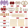 DIY Imitation Pearl Earring Making Kit DIY-SC0019-31-2