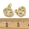 Rack Plating Brass Micro Pave Cubic Zirconia Pendants KK-K386-02J-G-3