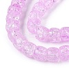 Crackle Transparent Glass Beads Strands GLAA-N069-03A-08-3