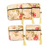 Chinese Style Floral Cloth Jewelry Storage Zipper Pouches LS-AJEW-D063-01D-1