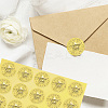 Gold Foil Paper Picture Stickers STIC-WH0030-001-6