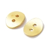 Brass Button Clasps KK-G080-G-2