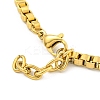 304 Stainless Steel Enamel Box Chain Anchor Link Bracelets for Women BJEW-G717-15G-3
