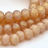 Full Rainbow Plated Faceted Rondelle Glass Beads Strands EGLA-J054-3x2mm-FR01-1