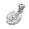 Religious 304 Stainless Steel Pendants STAS-D225-14G-2