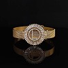 Brass Micro Pave Clear Cubic Zirconia Bangles for Women FS-WGA7409-33-1