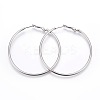Tarnish Resistant 201 Stainless Steel Hoop Earrings EJEW-F188-24P-C-1