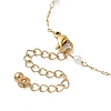 Round  ABS Imitation Pearl Beaded Link Bracelets for Women BJEW-JB11836-4