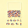 45Pcs 9 Styles Independence Day Alloy Enamel Pandants FIND-FS0004-09-8