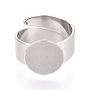 304 Stainless Steel Ring Base Findings STAS-N122-02A-P-2