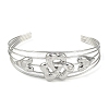Non-Tarnish 304 Stainless Steel Hollow Open Cuff Bangles BJEW-Q348-03P-03-2