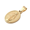 304 Stainless Steel Pendants STAS-L222-11G-4