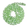 Transparent Electroplate Glass Beads Strands EGLA-N013-T4mm-B13-2
