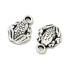 Tibetan Style Alloy Frog Charms TIBEP-O009-28-3