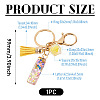 Alloy Resin Polygon Keychains KEYC-TADJ0002-03G-I-2
