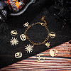 12Pcs 6 Style 201 Stainless Steel Pendants STAS-UN0020-22G-3