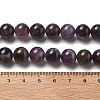 Round Natural Chevron Amethyst Bead Strands G-S380-01B-01-4