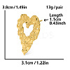 Stylish 304 Stainless Steel Heart-shaped Stud Earrings for Women OT2991-2-1
