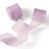 2Rolls Polyester Hot-fix Rhinestone Raw Edges Ribbon OCOR-TA0003-95C-2