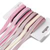 18 Yards 6 Styles Polyester Ribbon SRIB-Q022-D04-1