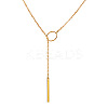 Alloy Ring & Stick Lariat Necklaces for Women WG56D22-01-3