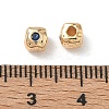 SHEGRACE Brass Cubic Zirconia Beads XGRQ4H151-682G-C-3
