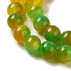 Natural Dyed White Jade Beads Strands G-M402-C03-22-3