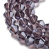 Transparent Electroplate Glass Beads Strands EGLA-A039-T4mm-A04-3