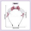 Cloth Bowknot Hair Bands for Women Girl OHAR-WH0029-12C-2
