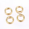 304 Stainless Steel Open Jump Rings X-STAS-O098-02G-08-1