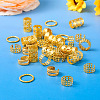120Pcs 4 Styles Iron Dreadlocks Beads Hair Decoration FIND-TA0005-09G-5