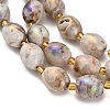 Electroplated Natural Druzy Geode Crystal Beads Strands G-F833-O01-01C-4