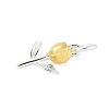925 Sterling Silver Tulip Flower Charms STER-S011-01GS-2