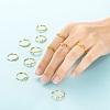 12Pcs 12 Style Brass Cuff Rings RJEW-LS0001-37G-6