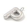 Non-Tarnish 304 Stainless Steel Pendants STAS-C102-15P-P-2