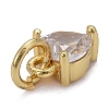 Brass Micro Pave Cubic Zirconia Charms KK-P192-08-G01-3