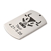 Non-Tarnish 304 Stainless Steel Pendants STAS-C098-01D-P-2