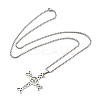Non-Tarnish 201 Stainless Steel Pendant Necklaces NJEW-H030-05P-2