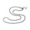 Non-Tarnish 304 Stainless Steel Herringbone Chain Necklaces NJEW-P282-02P-2