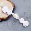 12Pcs Polyester Resin Cheongsam Buckle for Chinese Formal Dress DIY-CY0001-86B-7