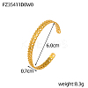 304 Stainless Steel Cuff Bangles STAS-OY006-82G-2-2