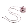 Flower Pattern Fabric Rose Tie Choker Necklaces for Women LS-NJEW-Z022-01E-2