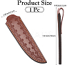 Knife Shaped Cowhide Knife Sheaths AJEW-WH20006-190-2